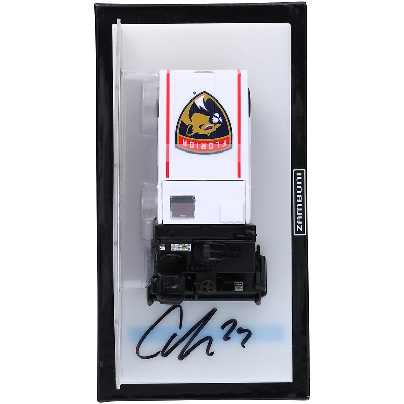 Carter Verhaeghe Florida Panthers Autographié Zamboni moulé sous pression à l'échelle 1:43
