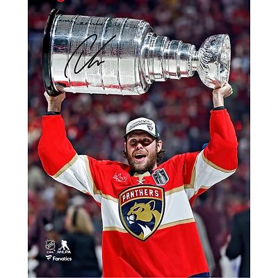 Photographie autographiée de Carter Verhaeghe, champion de la Coupe Stanley 2025, 8" x 10"
