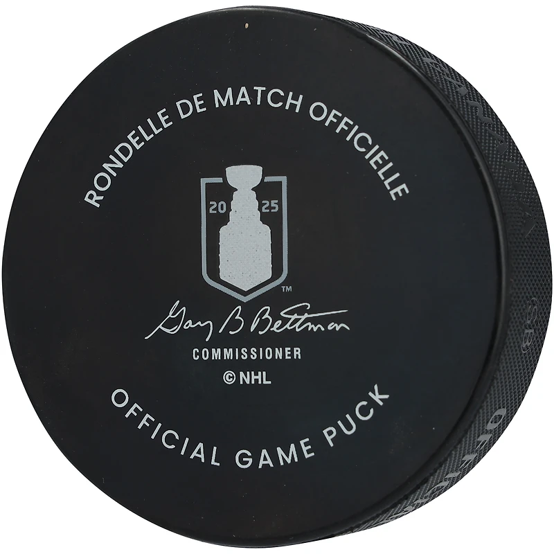 Carter Verhaeghe Florida Panthers Autographed 2025 Stanley Cup Champions Official Game Puck 