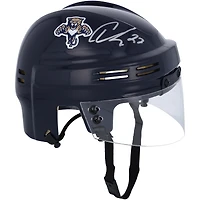Carter Verhaeghe Florida Panthers Mini casque dédicacé SportsStar bleu marine