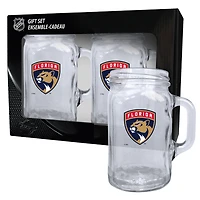 Florida Panthers 2-Pack 16oz. Mason Mug Set
