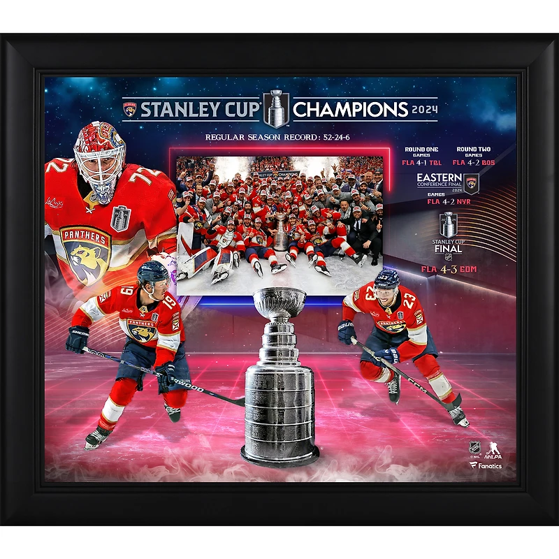 Florida Panthers 2024 Stanley Cup Champions Framed 15" x 17" Collage 
