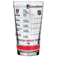Florida Panthers 2025 Stanley Cup Champions 16oz. Stats Mixing Glass