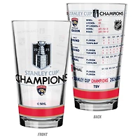 Florida Panthers 2025 Stanley Cup Champions 16oz. Stats Mixing Glass