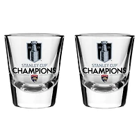 Florida Panthers 2025 Stanley Cup Champions Two-Pack 2oz. Shot Glass Set