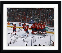 Florida Panthers Autographed 2024 Stanley Cup Champions 16" x 20" Celebration Photograph with Multiple Signatures - Limited Edition of 200