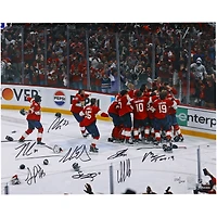 Florida Panthers Autographed 2024 Stanley Cup Champions 16" x 20" Celebration Photograph with Multiple Signatures - Limited Edition of 200