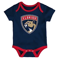 Ensemble de trois bodies pour bébé Florida Panthers Loyal Buddies