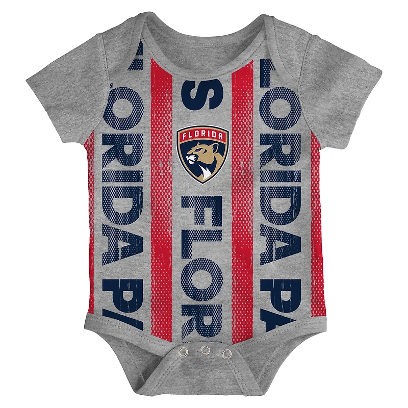 Ensemble de trois bodies pour bébé Florida Panthers Loyal Buddies