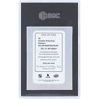 Jonathan Huberdeau Florida Panthers 2021-22 Upper Deck O-Pee-Hockey Yellow Printing Plate #16 #1/1 SGC Authenticated Auth Card