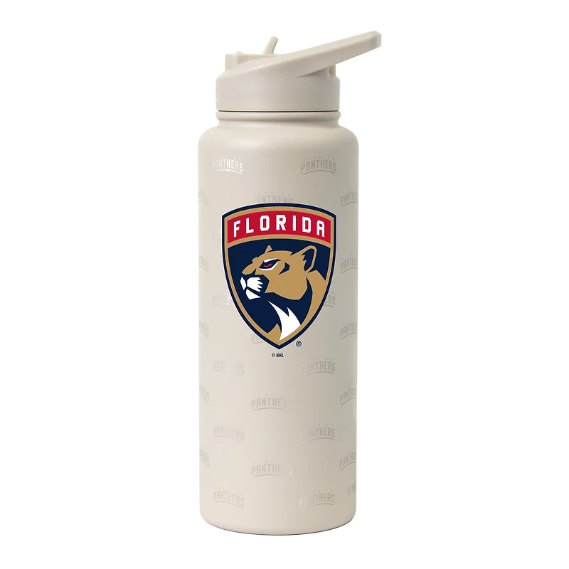 Logo Brands Florida Panthers 34oz. Sand Ghost Quencher Bottle