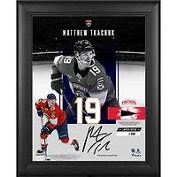 Matthew Tkachuk Florida Panthers Facsimile Signature Framed 11" x 14" Impact Collage with a Piece of Game-Used Puck - Limited Edition of 250