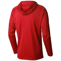 Men's Columbia  Red Florida Panthers Back2Back Champs Omni-Shade Raglan Pullover Hoodie