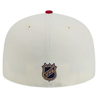 Men's New Era  White Florida Panthers Chrome Two-Toned 59FIFTY Fitted Hat