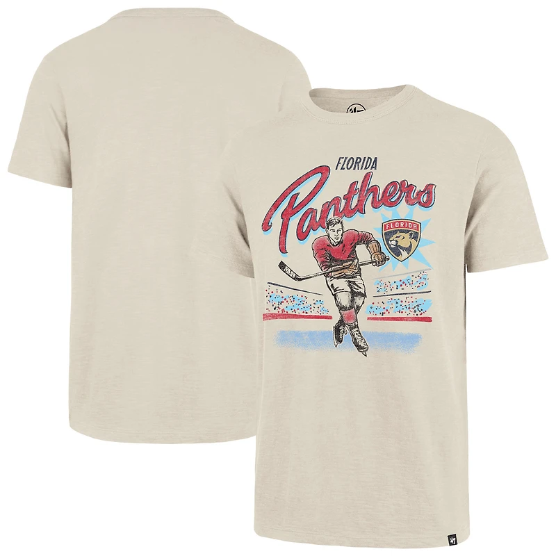 Men's '47  Natural Florida Panthers Hockey Player Golden Age Scrum T-Shirt