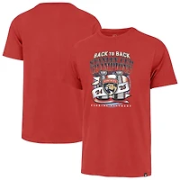 Men's '47  Red Florida Panthers Back-to-Back Double Cup Franklin T-Shirt
