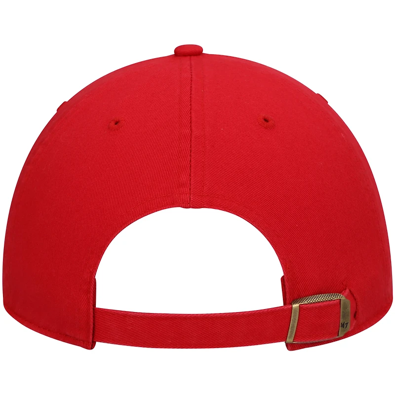 Casquette réglable '47 Red Florida Panthers Logo Clean Up pour homme