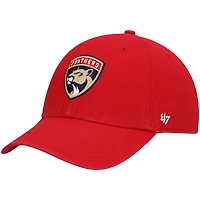 Casquette réglable '47 Red Florida Panthers Logo Clean Up pour homme