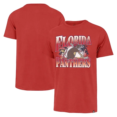 Men's '47 Red Florida Panthers Rat Franklin T-Shirt