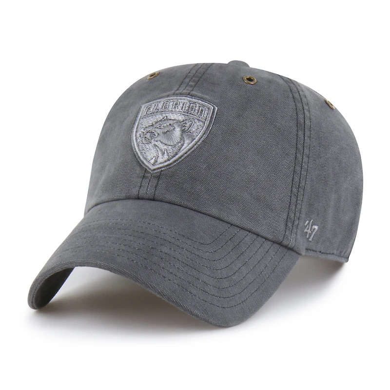 Men's Carhartt x '47  Charcoal Florida Panthers Clean Up Adjustable Hat