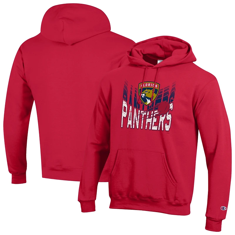 Sweat à capuche Champion rouge Florida Panthers Powerblend pour homme