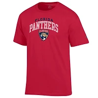 T-shirt rouge Champion pour homme avec logo principal des Panthers de la Floride