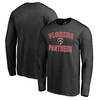 Men's  Charcoal Florida Panthers Victory Arch Long Sleeve T-Shirt