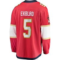 Men's Fanatics Aaron Ekblad Red Florida Panthers Home Team Breakaway Player Jersey