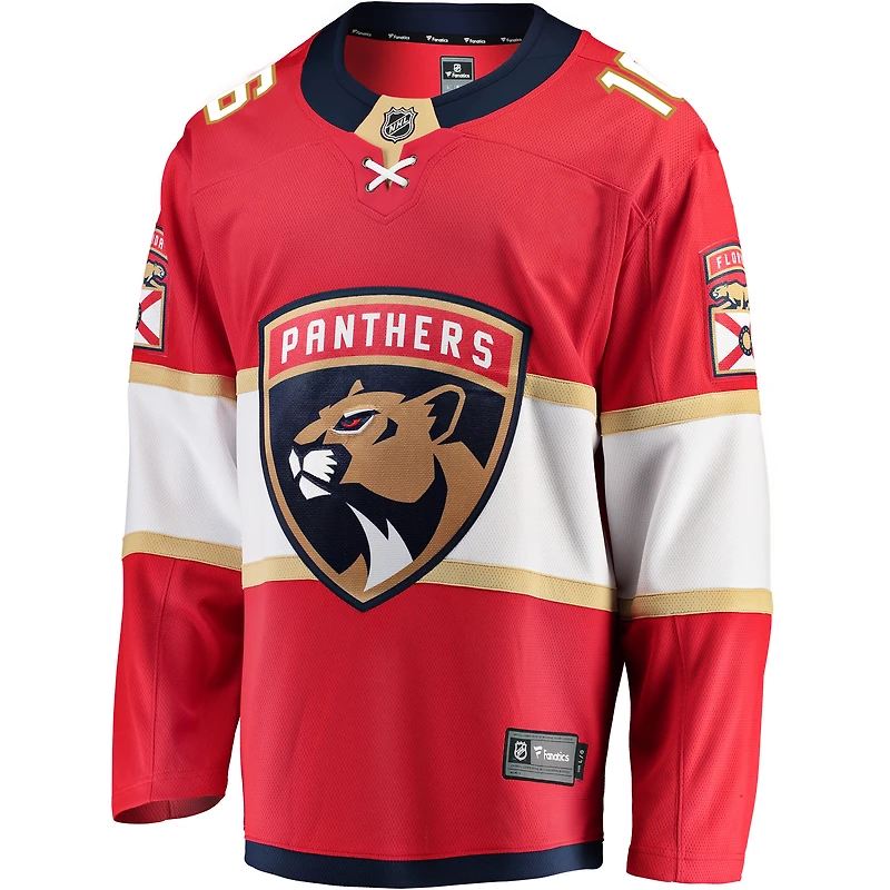 Maillot d'évasion des Panthers de la Floride rouge Fanatics Aleksander Barkov pour hommes