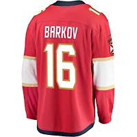 Fanatics pour hommes Aleksander Barkov Rouge Florida Panthers Captain Patch Home Breakaway Maillot