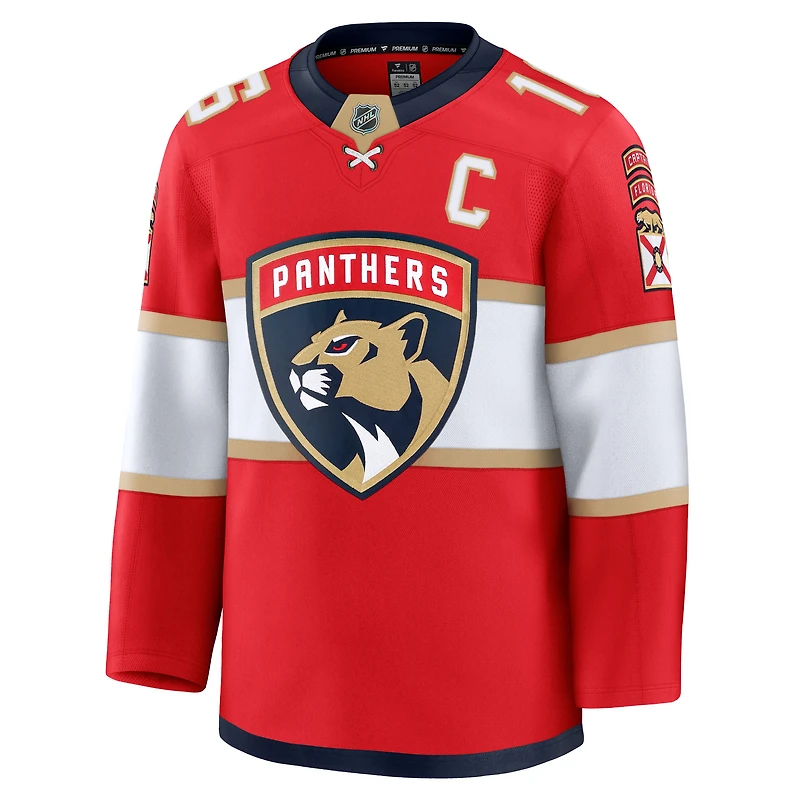 Maillot domicile premium rouge des Panthers de la Floride pour hommes, Aleksander Barkov
