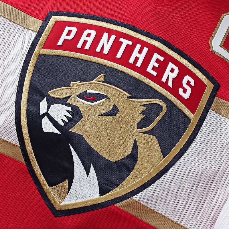 Maillot domicile premium rouge des Panthers de la Floride pour hommes, Aleksander Barkov