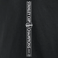 T-shirt à manches longues noir Fanatics pour homme, Panthers de la Floride, doubles champions Coupe Stanley, Conquest