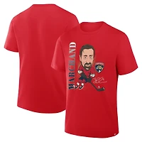 T-shirt caricatural rouge des Panthers de la Floride pour hommes Fanatics Brad Marchand