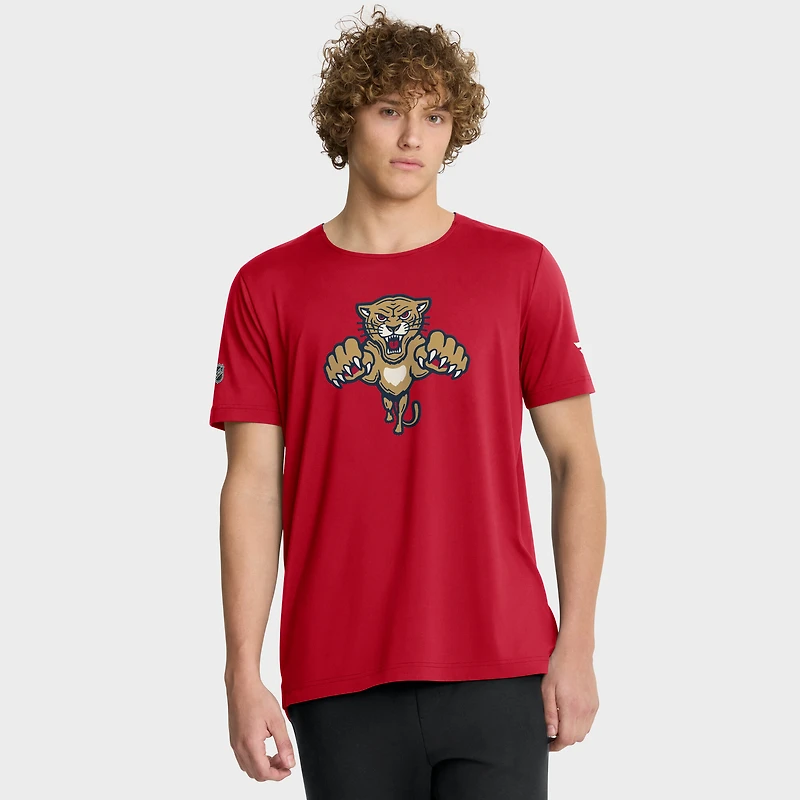 T-shirt authentique Pro Tech Fanatics Bright Cardinal Florida Panthers 2026 NHL Winter Classic pour homme