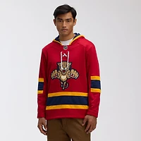 Men's Fanatics Bright Cardinal Florida Panthers 2026 NHL Winter Classic Lace Collar Hoodie