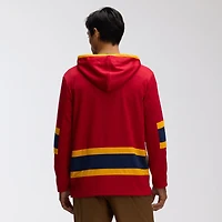 Men's Fanatics Bright Cardinal Florida Panthers 2026 NHL Winter Classic Lace Collar Hoodie