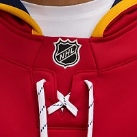Men's Fanatics Bright Cardinal Florida Panthers 2026 NHL Winter Classic Lace Collar Hoodie
