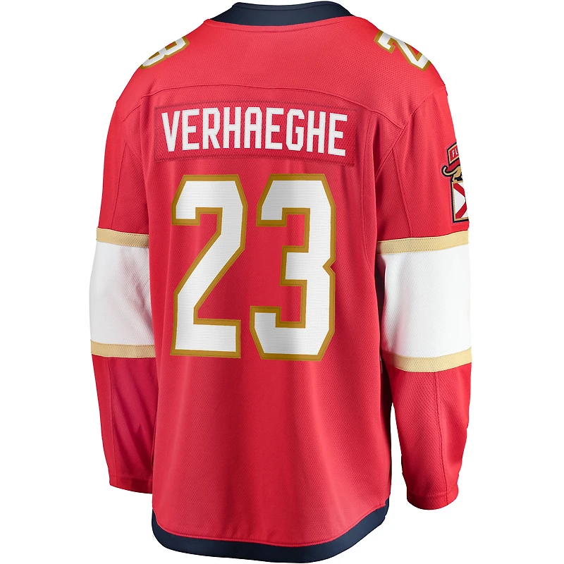 Men's Fanatics Carter Verhaeghe Red Florida Panthers Home Breakaway Jersey