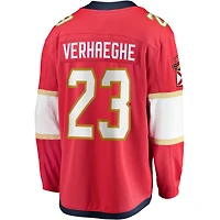 Men's Fanatics Carter Verhaeghe Red Florida Panthers Home Breakaway Jersey