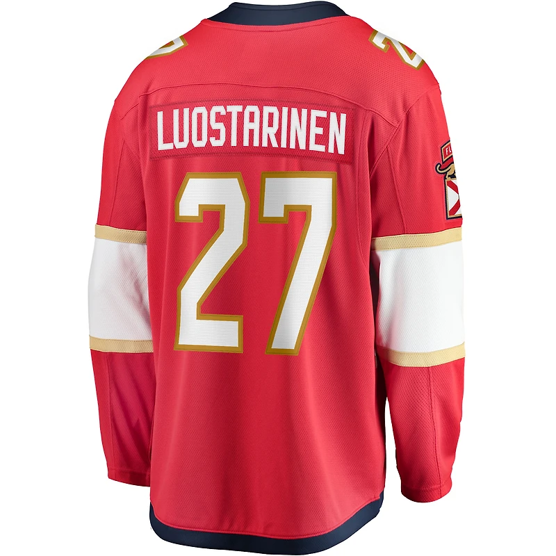 Men's Fanatics Eetu Luostarinen Red Florida Panthers Home Breakaway Player Jersey