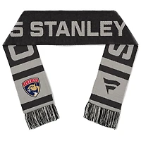 Écharpe de vestiaire grise Fanatics pour homme, champions de la Coupe Stanley 2025 des Panthers de la Floride