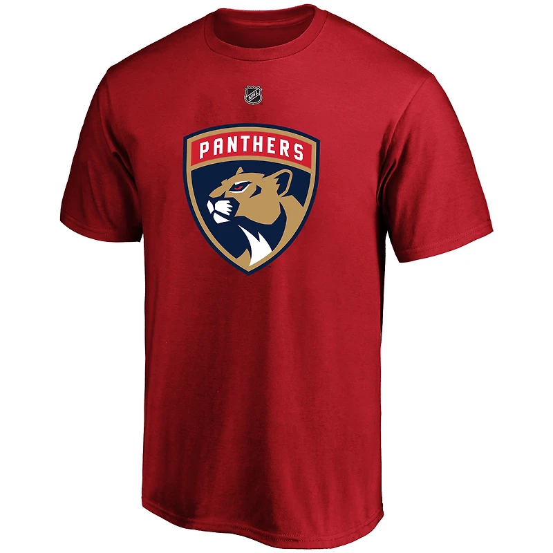 Men's Fanatics Matthew Tkachuk Red Florida Panthers Big &Tall Name & Number T-Shirt