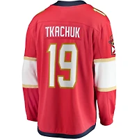 Maillot de joueur échappé à domicile des Fanatics Matthew Tkachuk Panthers la Floride, rouge, pour hommes