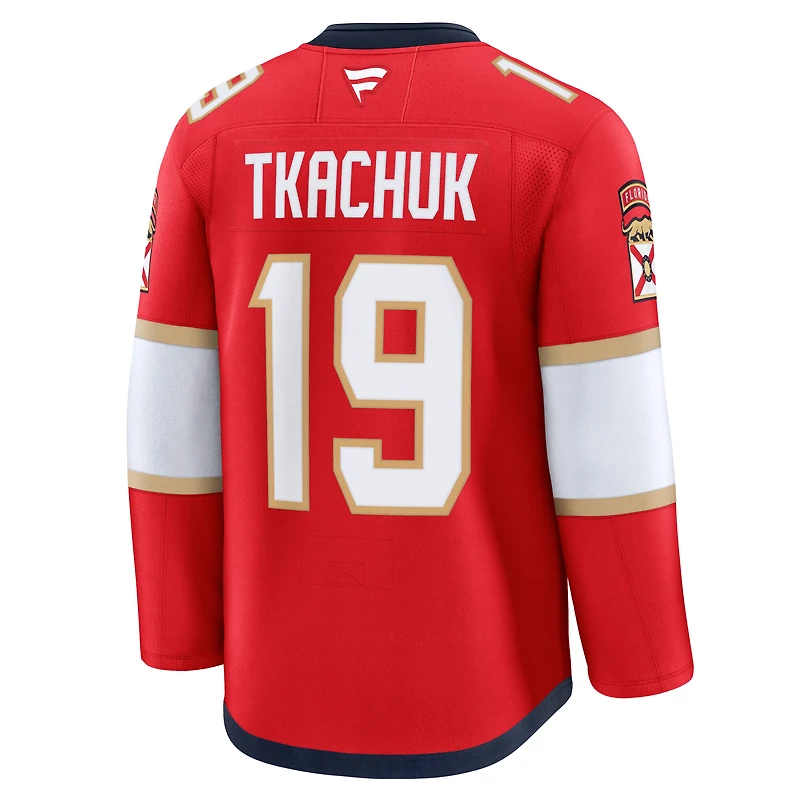 Men's Fanatics Matthew Tkachuk Red Florida Panthers Home Premium Jersey