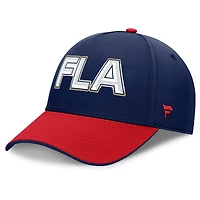 Men's Fanatics Navy/Red Florida Panthers Authentic Pro Rink Team Code Flex Hat