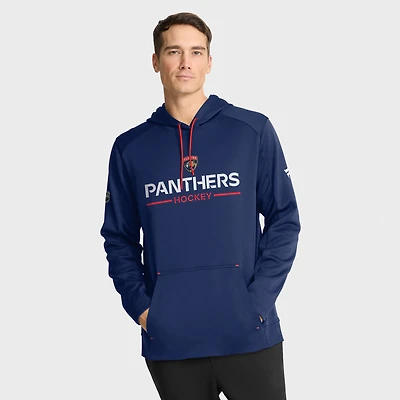 Men's Fanatics Navy Florida Panthers Authentic Pro Rink Hoodie