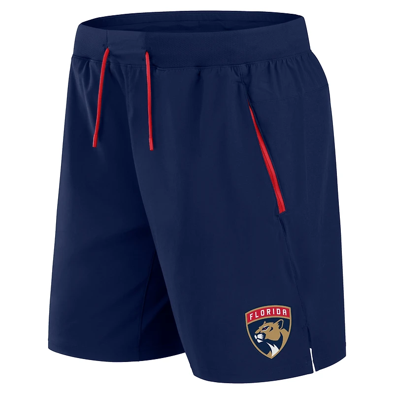 Short de Performance authentique pour homme Fanatics Navy Florida Panthers Pro Rink hockey professionnel