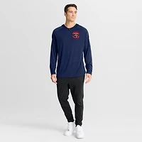 Men's Fanatics Navy Florida Panthers Authentic Pro Rink Raglan Hoodie