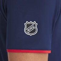 Men's Fanatics Navy Florida Panthers Authentic Pro Rink Raglan Polo